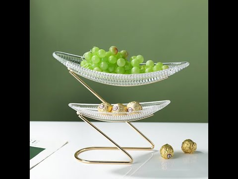 2 tiered boat dessert stand tray