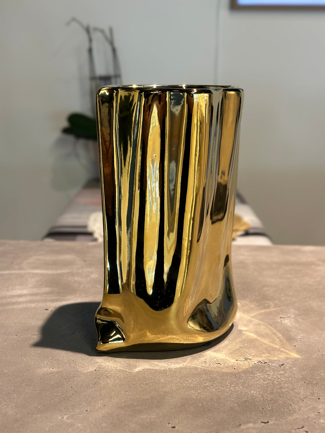 Gold Ceramic Vase