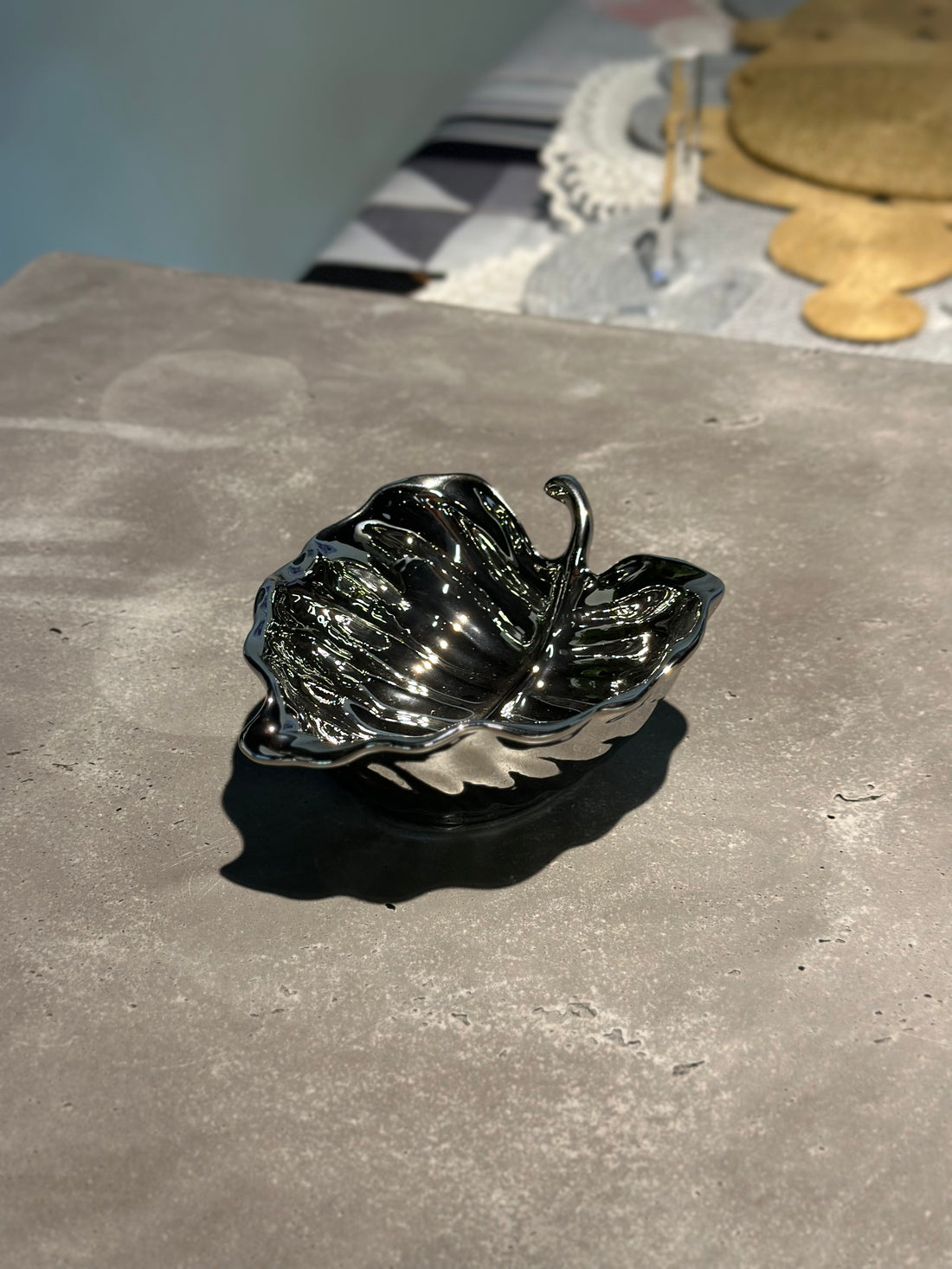 Silver Leaf Bowl