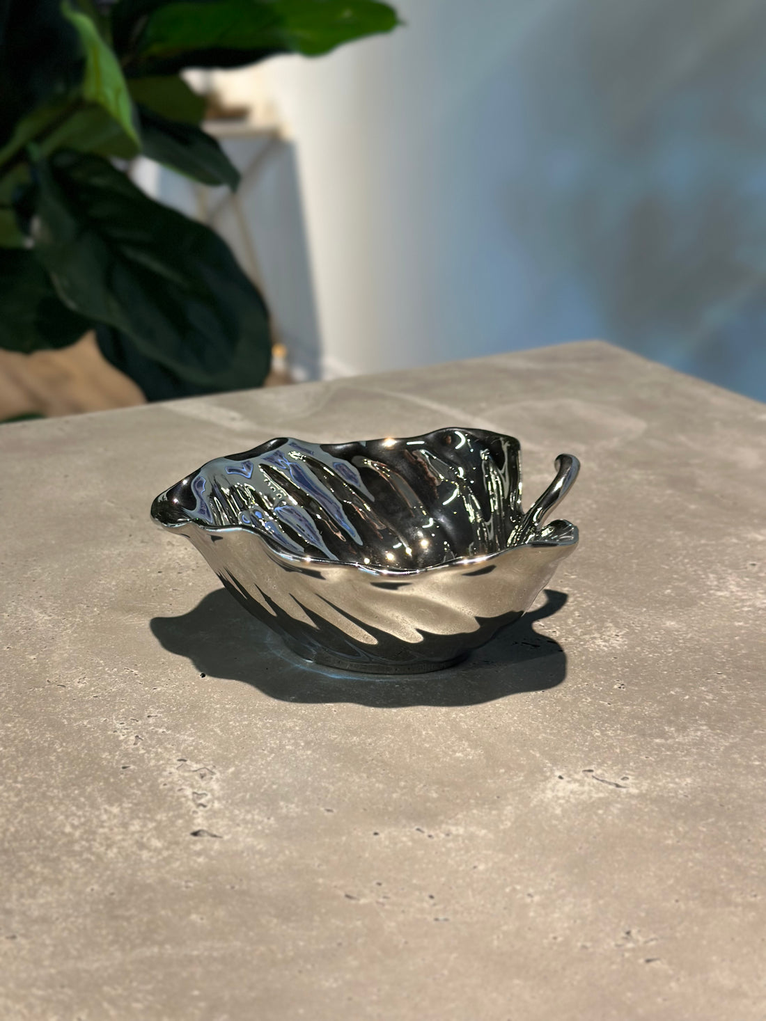 Silver Leaf Bowl