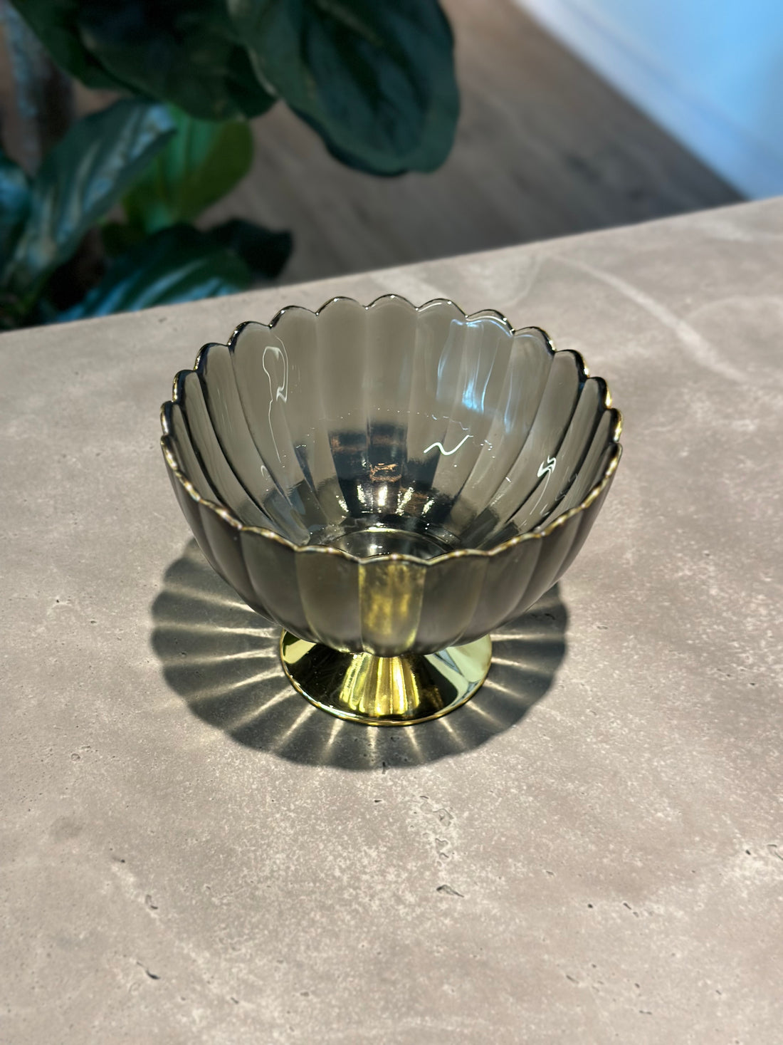 Modern home table decoration tray glass