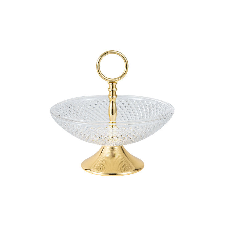 Small Decorative Bowl with Gold Handle