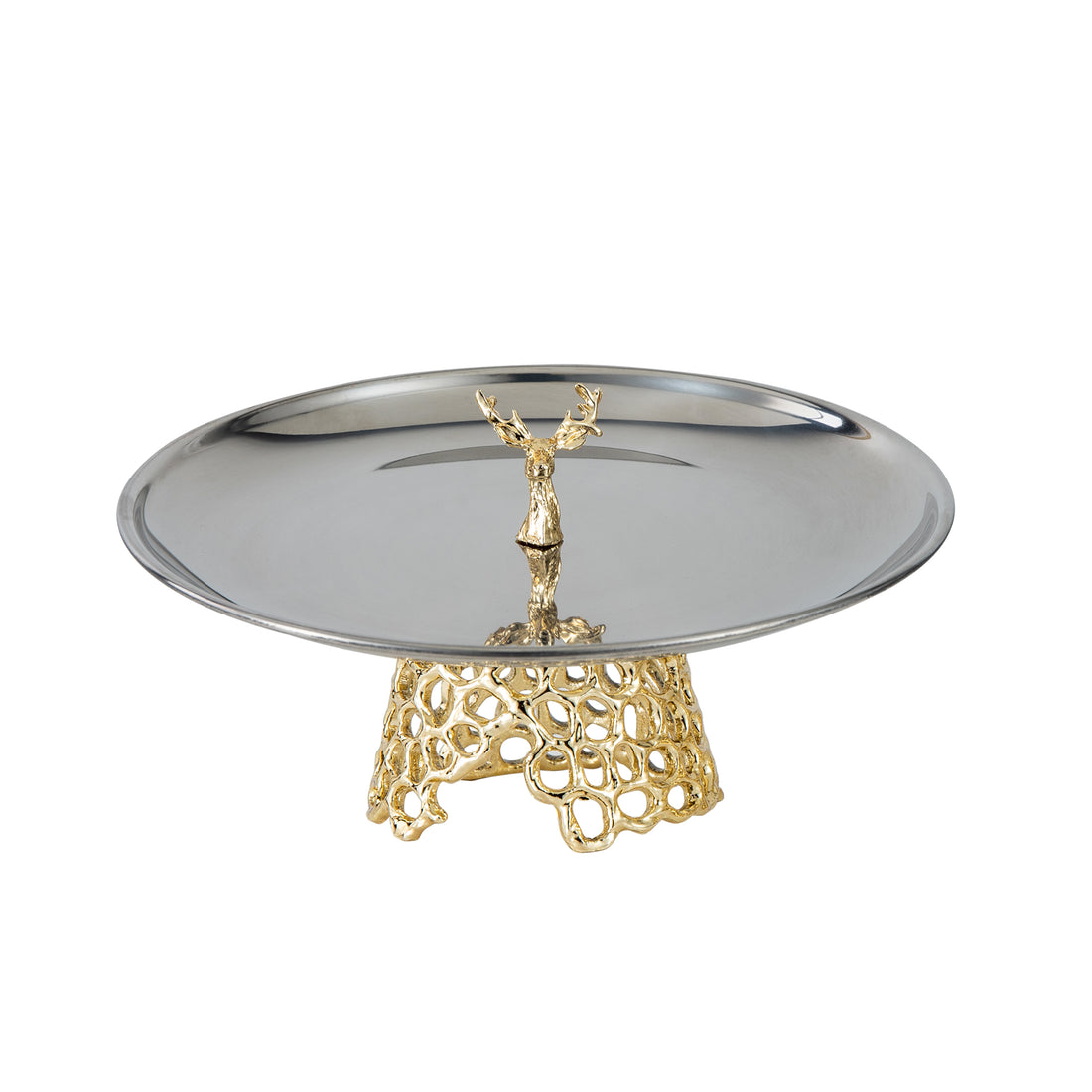 Small Gold Deer Cake Stand