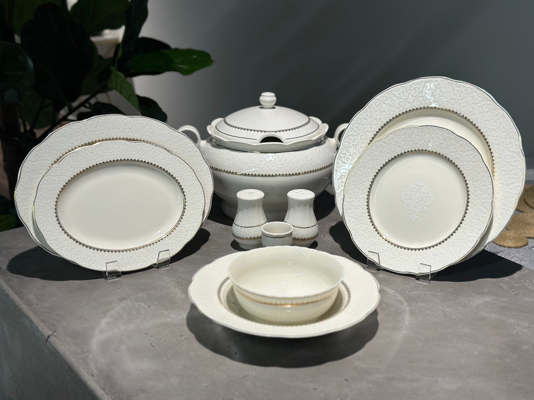 Bonamore Olympos Dinnerware Set 62 Pcs 1138021 Gold