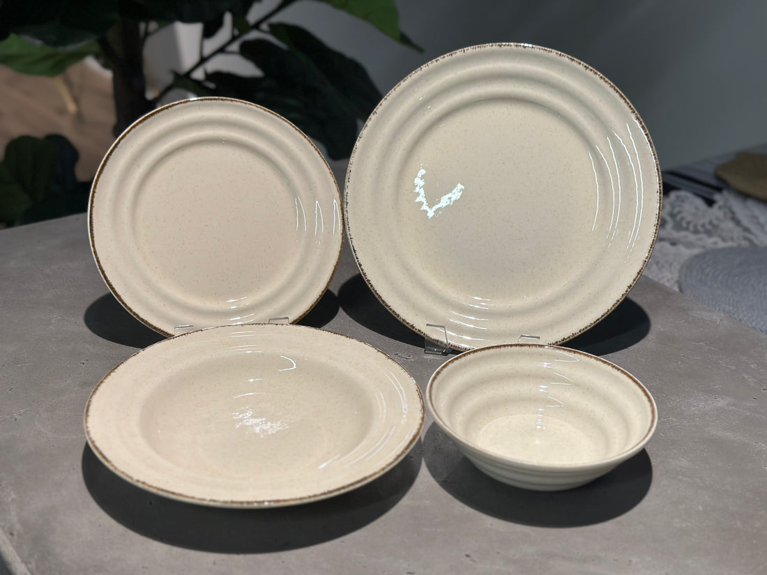 Pearl Tuana 24 Pcs Dinnerware Set Cinnamon