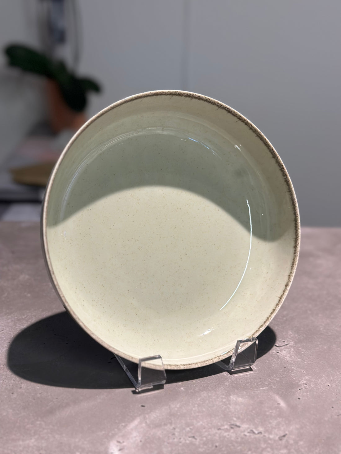 Pearl Mood Deep Plate Green 20cm