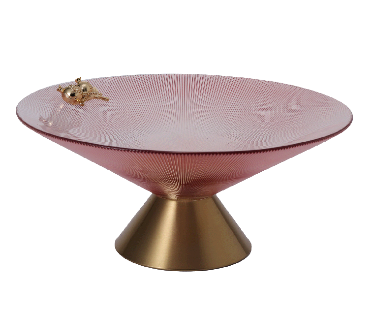 Pink Gold Fruit Plate