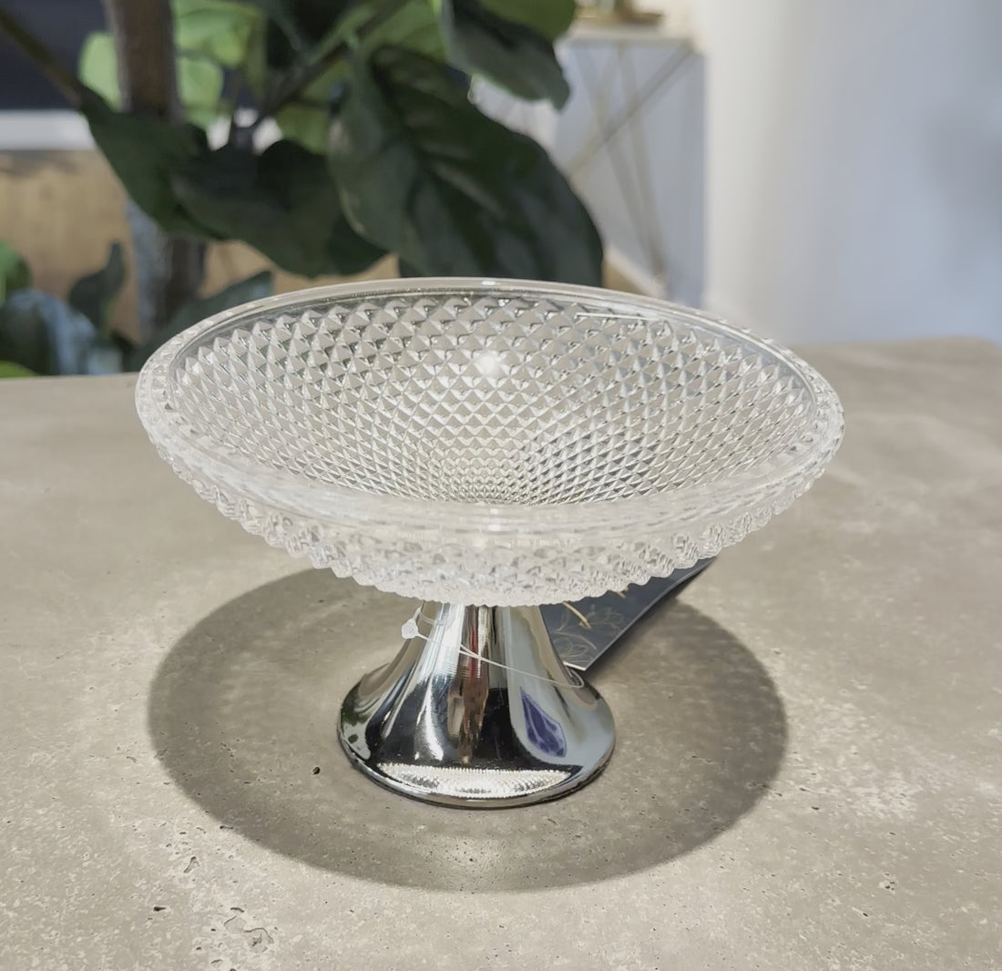 Small Decorative Silver Base Bowl