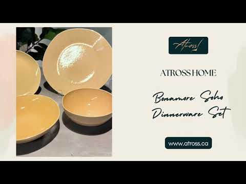 Bonamore Soho Dinnerware Set 24 Pcs Salmon