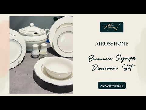 Bonamore Olympos Dinnerware Set 62 Pcs 1138020 Silver