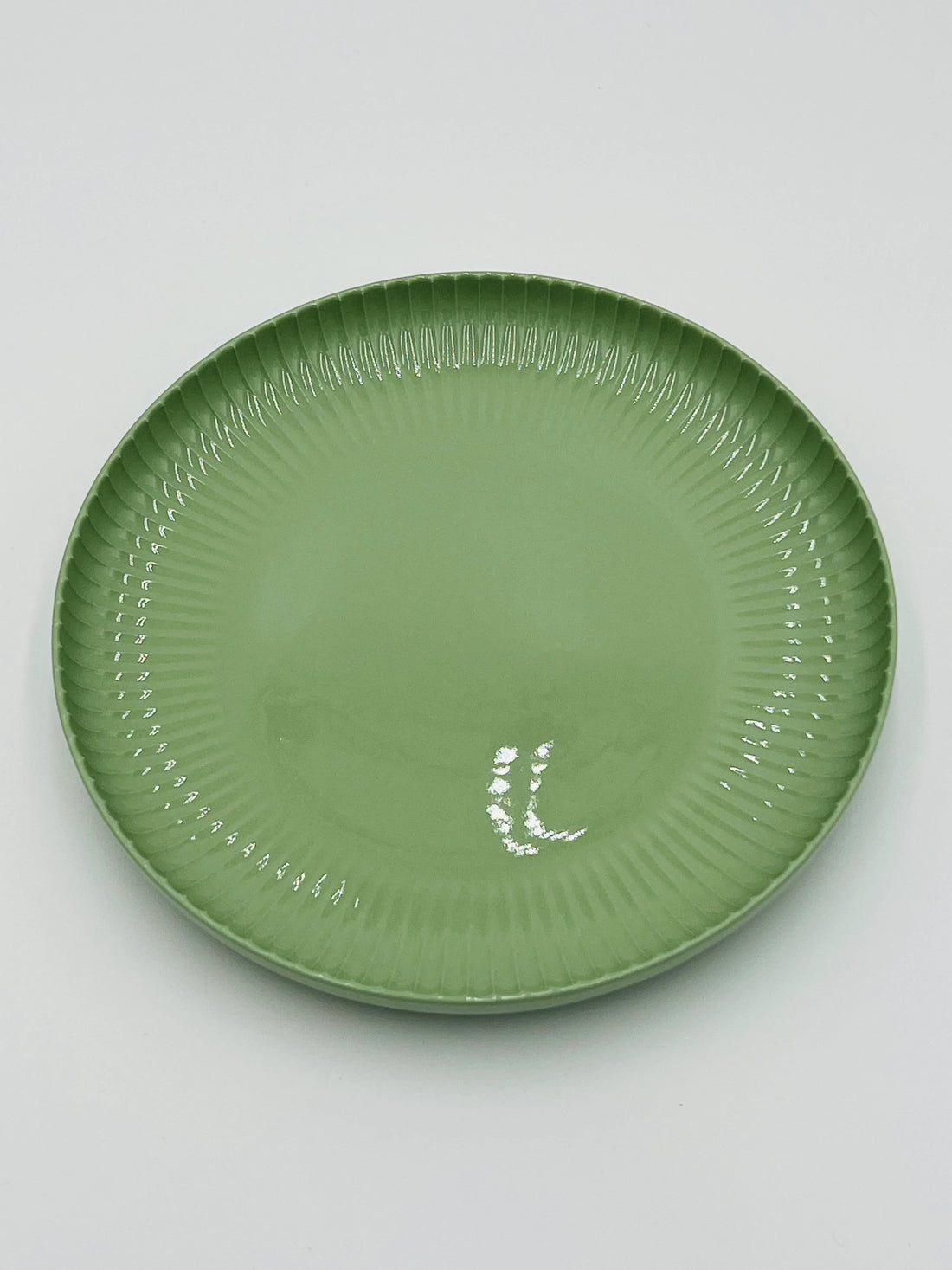 Aura Crest Flat Plate Green 24cm