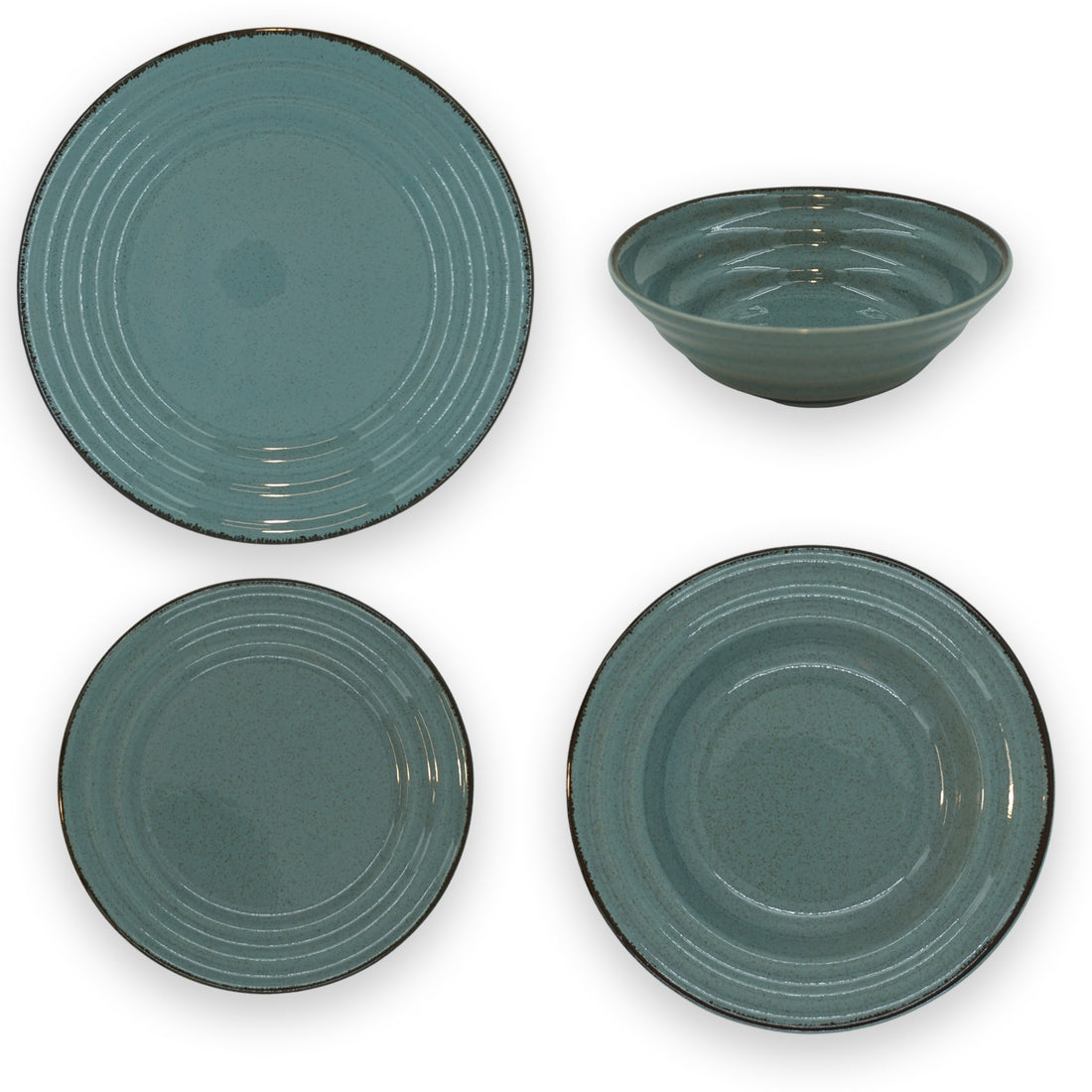 Pearl Tuana 24 Pcs Dinnerware Set Blue